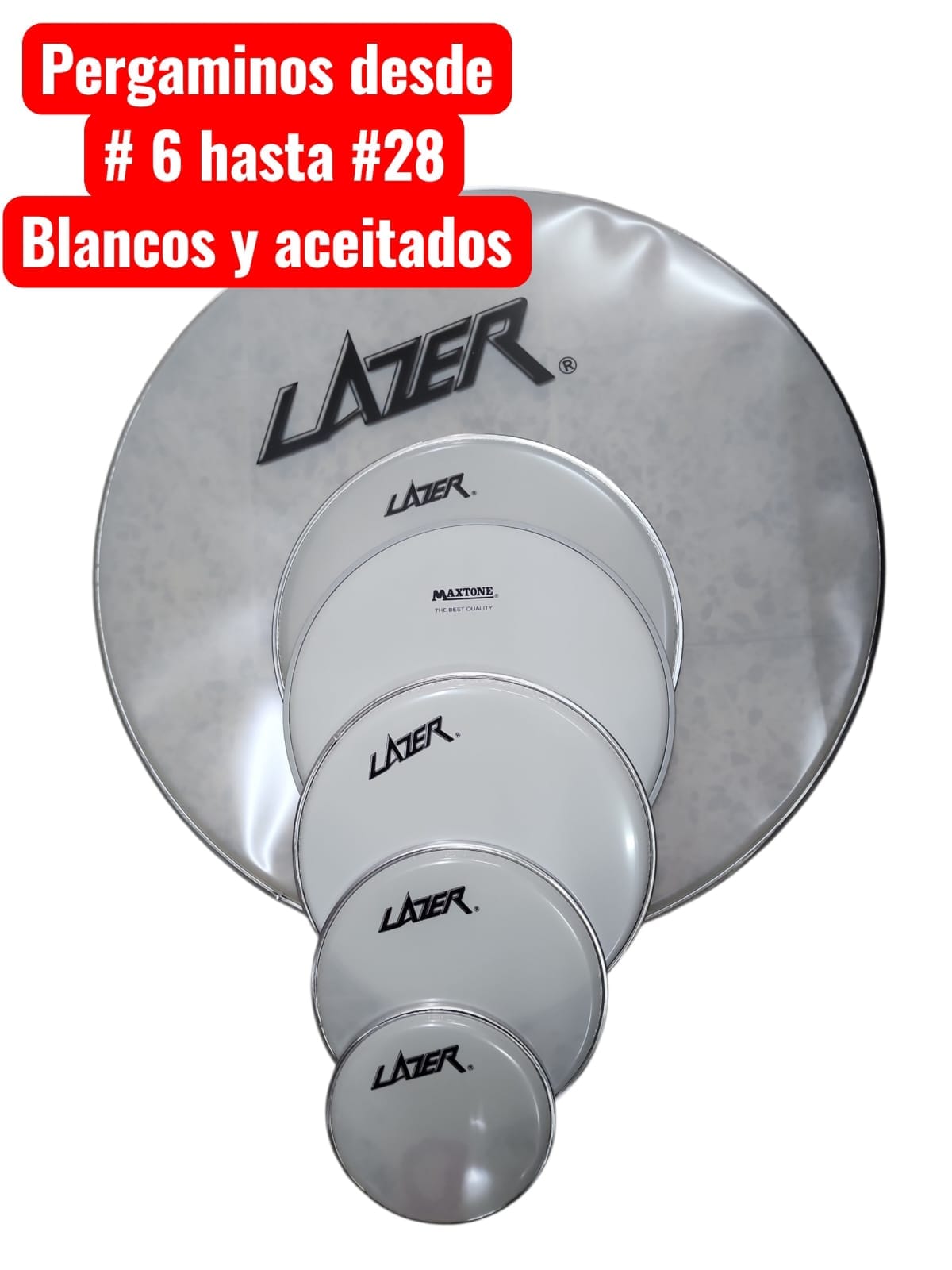 Pergaminos blancos y aceitados #6 al #28